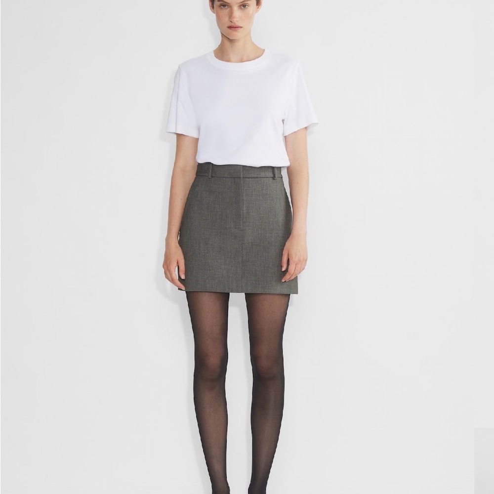 Aritzia Chisel Charcoal Mini Skirt NWOT